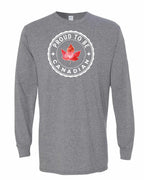 Proud to be Canadian Leaf Long Sleeve - Gildan Canada (sewn Internationally) - Unisex