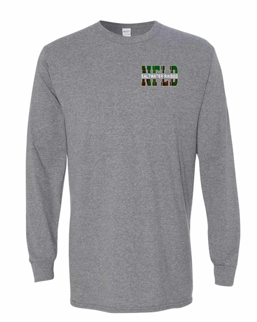 NFLD Saltwater Raised Left Chest and Back Long Sleeve Tee - Unisex