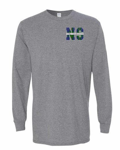 Saltwater Raised Left Chest Long Sleeve Tee