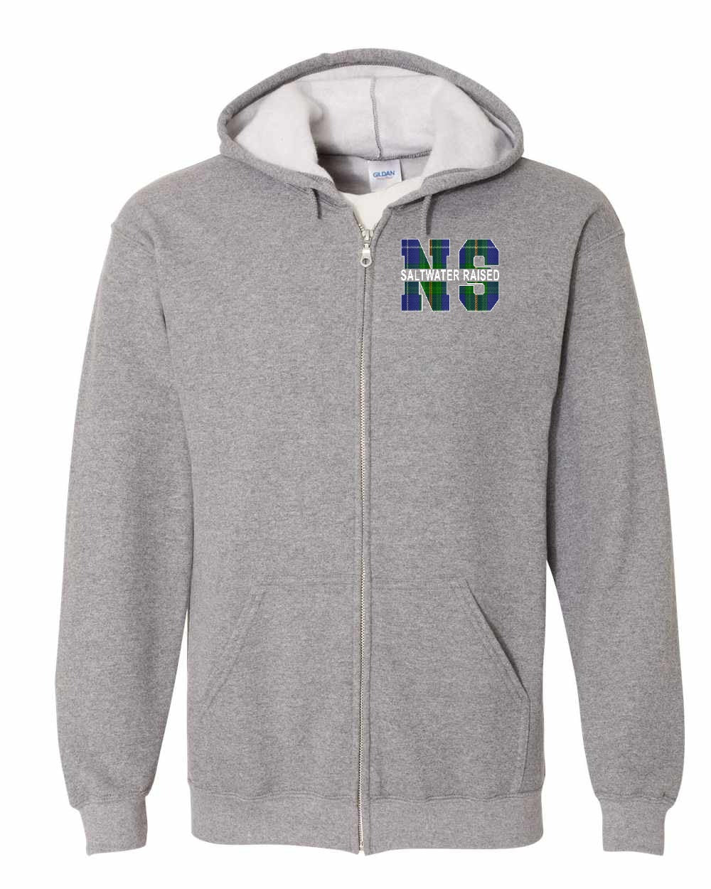 Saltwater Raised NS Left Chest Zip Hoodie - Unisex