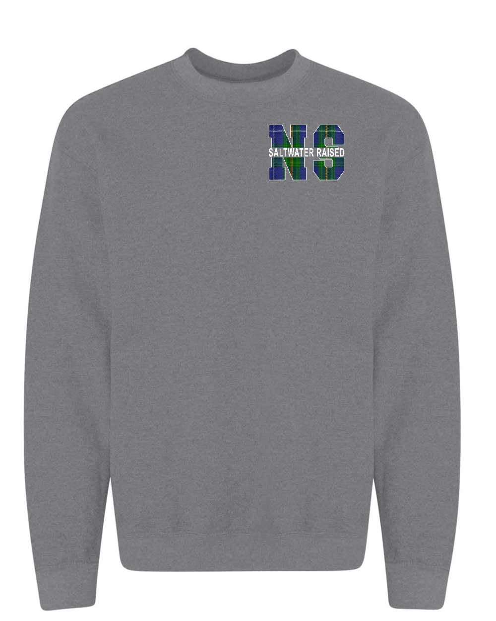 Saltwater Raised NS Left Chest and Back Crewneck Sweatshirt - Unisex