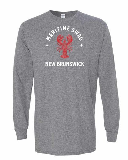 Maritime Swag New Brunswick Mandala Red Lobster Full Long Sleeve Tee