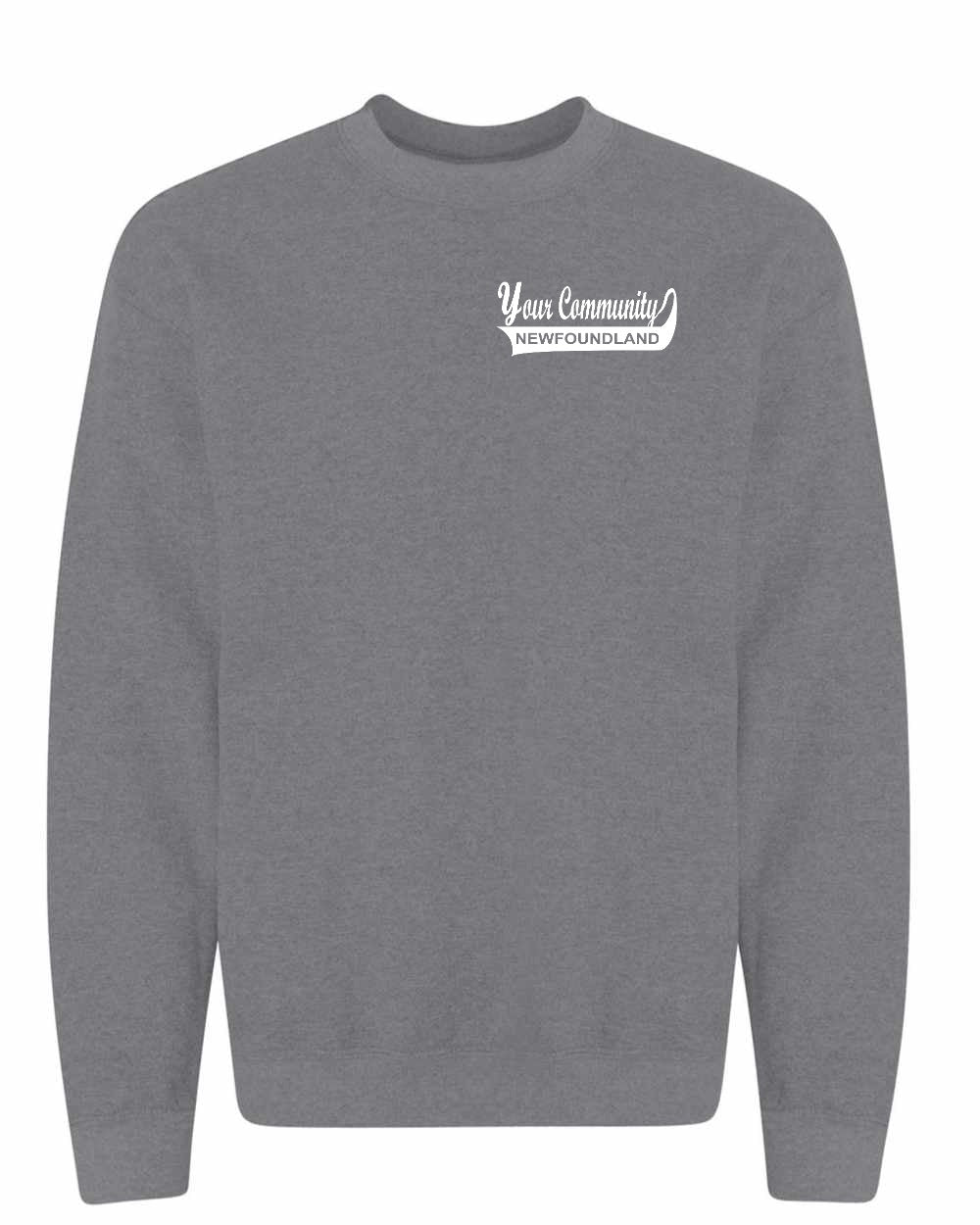 Custom Your Community Swoop (NFLD) Left Chest Crewneck Sweatshirt - Unisex