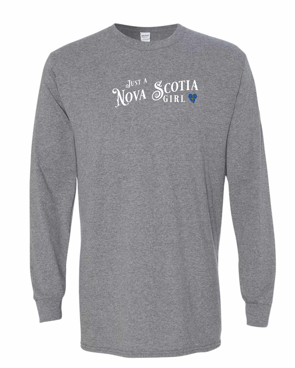 Just a Nova Scotia Girl Tartan Heart Long Sleeve - Unisex