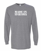Made In NB ( White Lettering) Long Sleeve Tee - Unisex