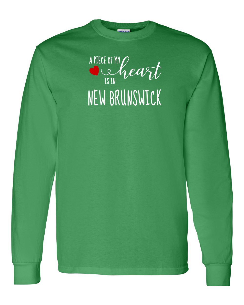 A piece of My heart in NB (Red Heart) Long Sleeve Tee - Unisex