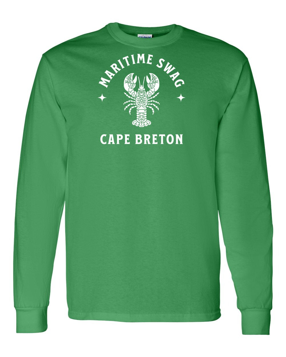 Maritime Swag Cape Breton Mandala white Lobster Full Long Sleeve Tee