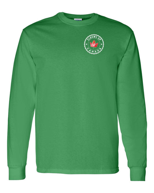 Elbows up Leaf Left Chest and Back Long Sleeve