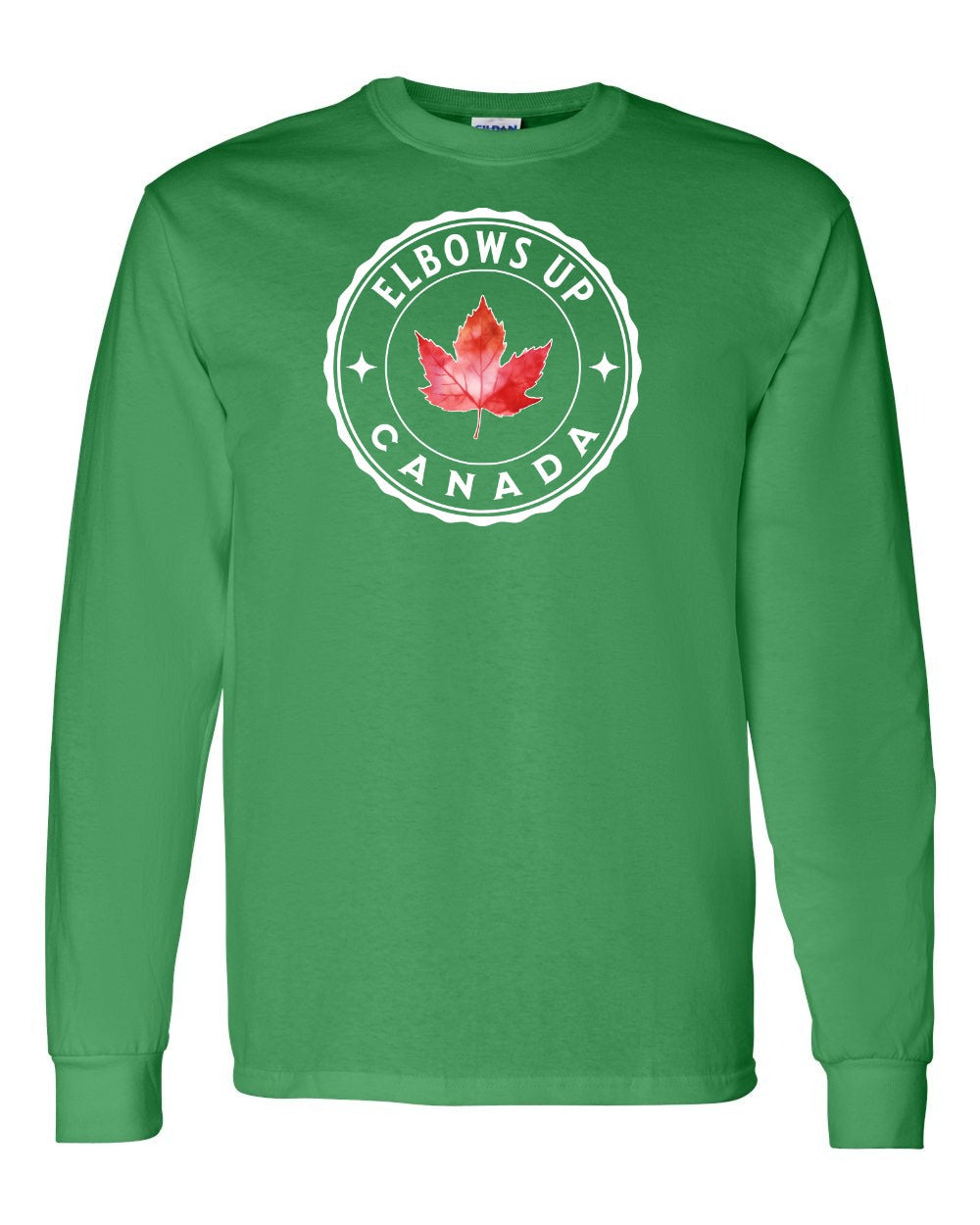 Elbows up Leaf Long Sleeve - Gildan Canada (sewn Internationally) - Unisex