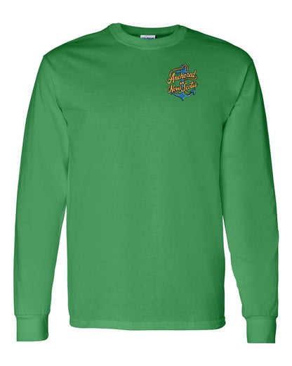 Anchored in Nova Scotia (New Design) Left Chest Long Sleeve Tee