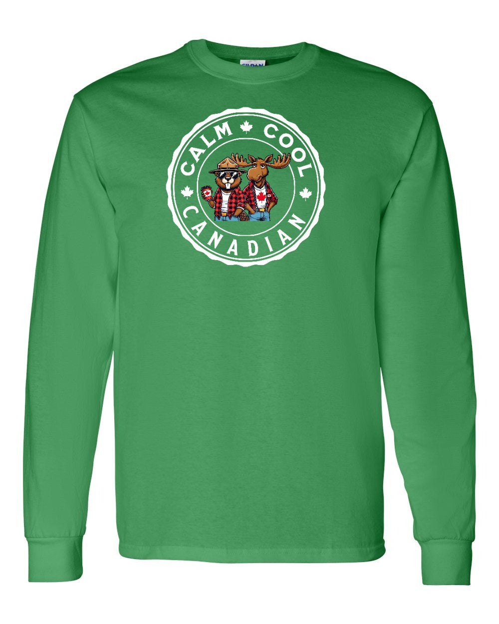 Calm Cool Moose and Beaver Full Long Sleeve