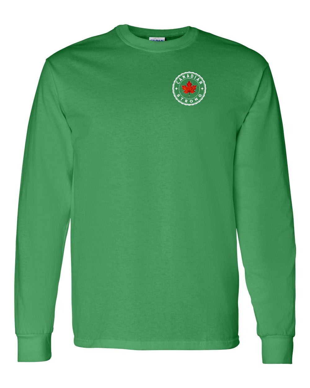 Canadian Strong Leaf Left Chest Long Sleeve - Gildan Canada (sewn Internationally) - Unisex