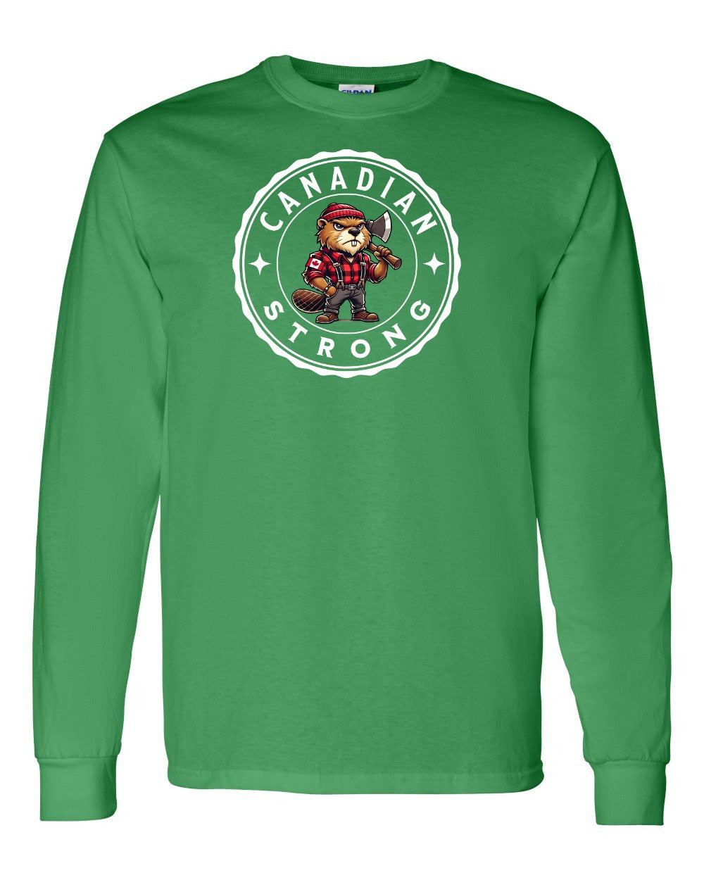 Canadian Strong Beaver Long Sleeve - Gildan Canada (sewn Internationally) - Unisex