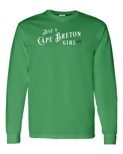 Just a Cape Breton Girl Tartan Full Long Sleeve Tee