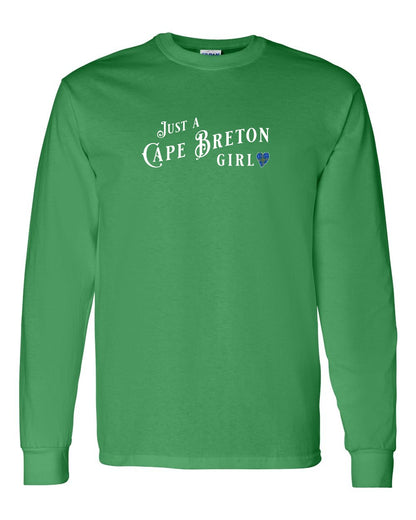 Just a Cape Breton Girl Tartan Full Long Sleeve Tee