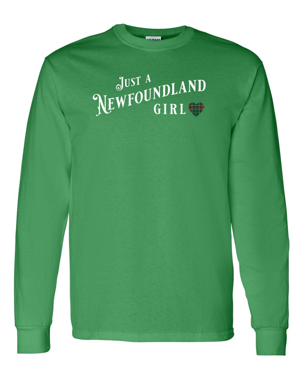 Just a NFLD Girl Tartan Long Sleeve - Unisex