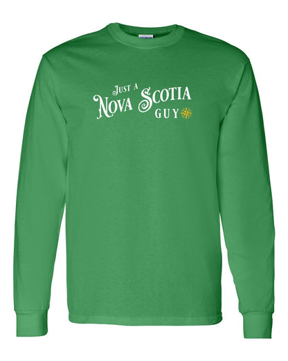 Just a Nova Scotia Guy yellow Full Long Sleeve Tee