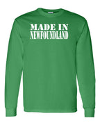 Made In NFLD ( White Lettering) Long Sleeve - Unisex