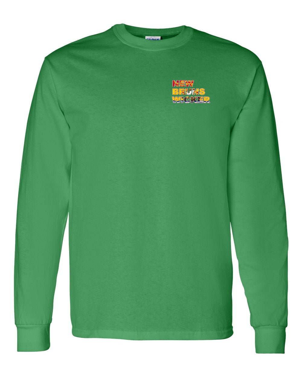 New Bruns Wicker Left Chest and Back Long Sleeve Tee - Unisex