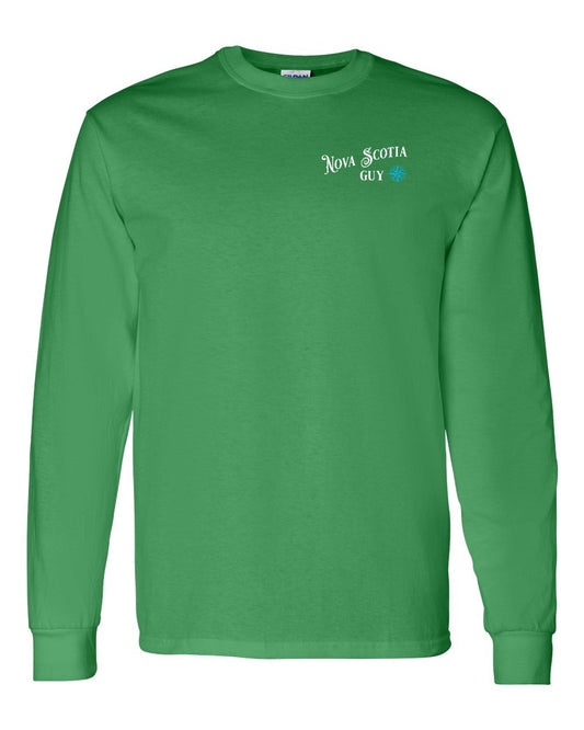 Nova Scotia Guy blue Left Chest Long Sleeve Tee