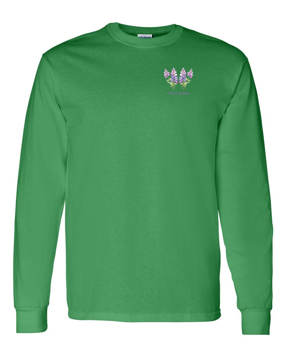 Nova Scotia Lupins Left Chest and Back Long Sleeve Tee