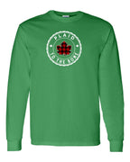 Plaid to the Bone Circle Leaf Long Sleeve - Gildan Canada (sewn Internationally) - Unisex