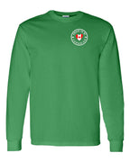 Proud to be Canadian Heart Flag Left Chest and Back Long Sleeve - Gildan Canada (sewn Internationally) - Unisex