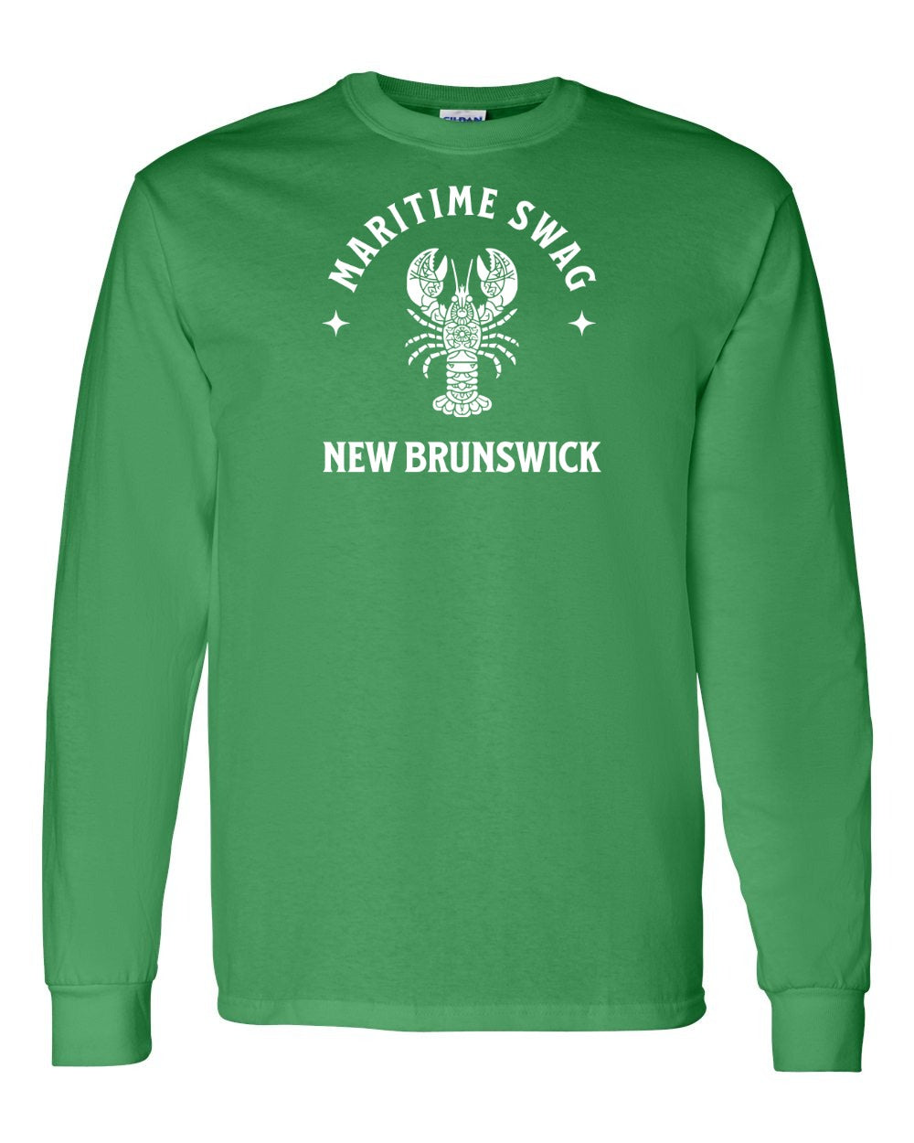 Maritime Swag New Brunswick Mandala white Lobster Full Long Sleeve Tee