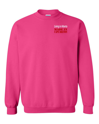 Living Alberta Made in Cape Breton Left Chest Crewneck Sweatshirt