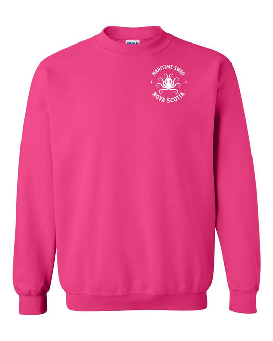 Maritime Swag Nova Scotia Octopus Left Chest and Back crew-neck