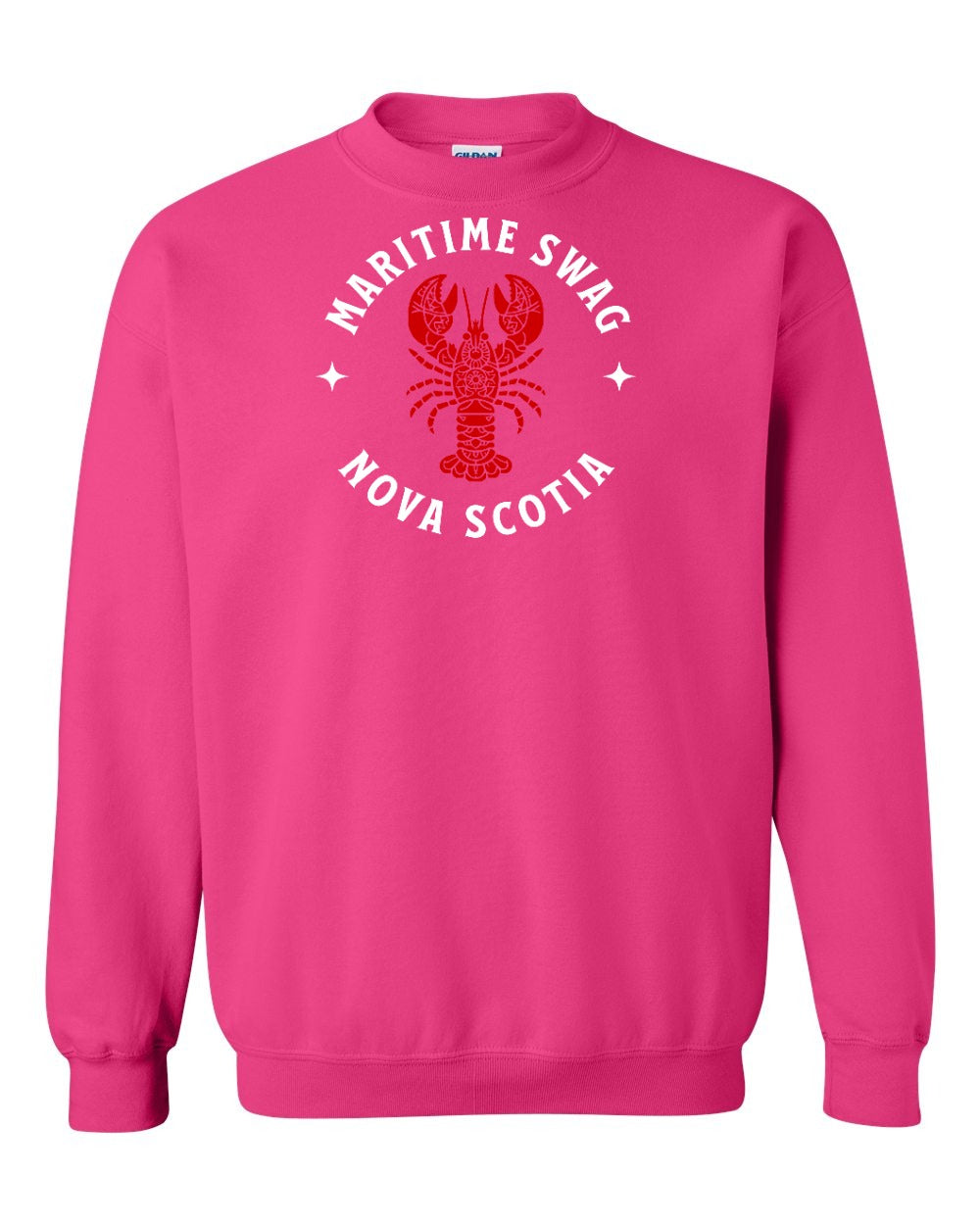 Maritime Swag Nova Scotia Mandala Red Lobster Full crew-neck