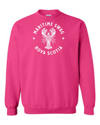Maritime Swag NS Mandala white Lobster Crewneck Sweatshirt - Unisex