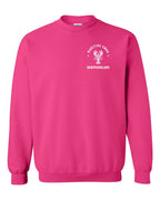 Maritime Swag NFLD Mandala white Lobster Left Chest Crewneck Sweatshirt - Unisex