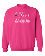 A piece of My heart in NFLD Tartan Heart Crewneck Sweatshirt - Unisex