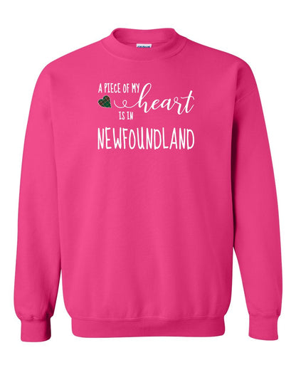 A piece of My heart in Newfoundland (Tartan Heart) Full Crewneck Sweatshirt