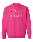 A piece of My heart in NS (Red Heart) Crewneck Sweatshirt - Unisex