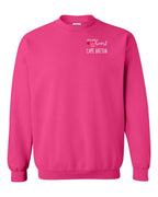 A piece of My heart in CB (Red Heart) Left Chest and Back Crewneck Sweatshirt - Unisex