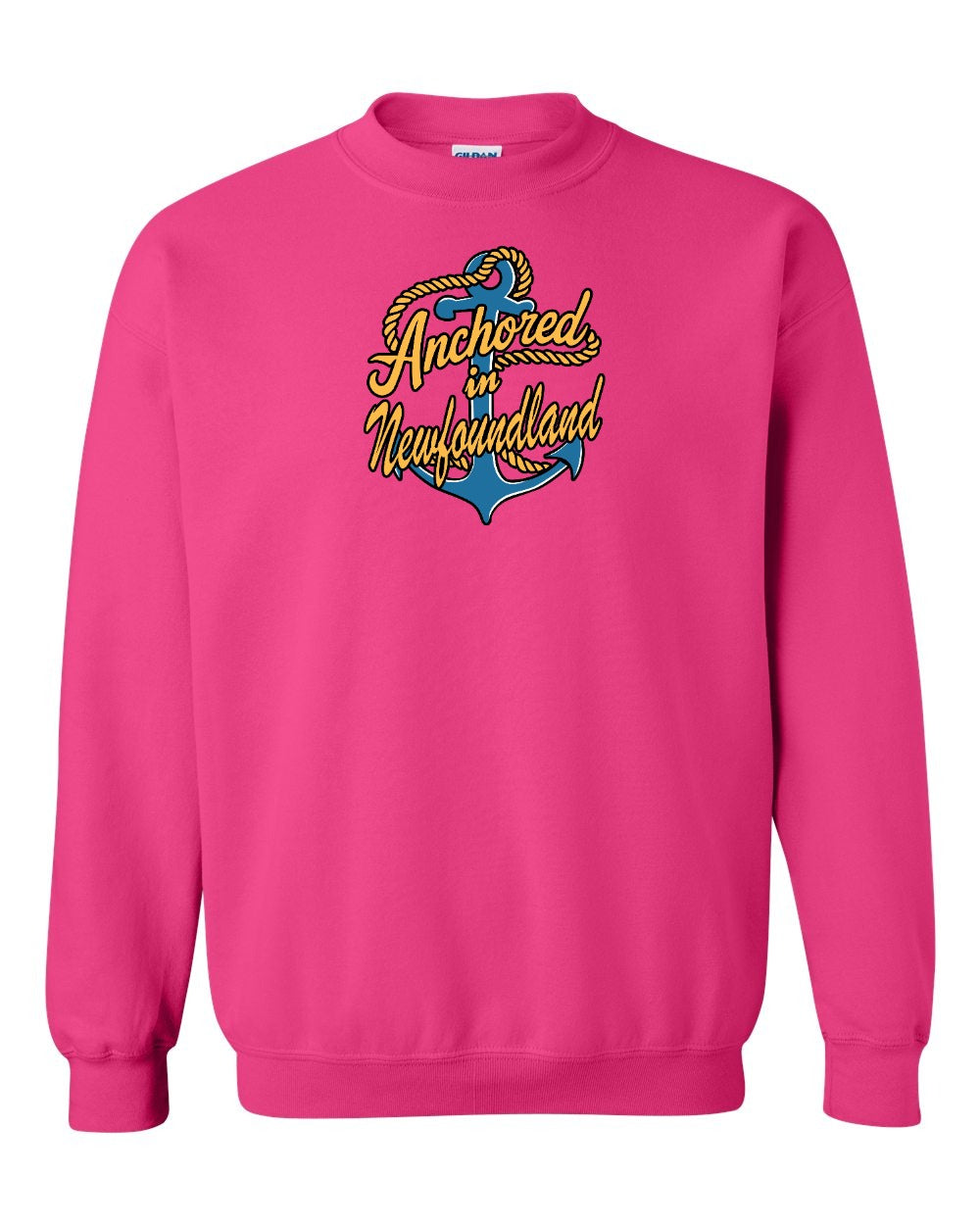 Anchored in NFLD (New Design) Crewneck Sweatshirt - Unisex