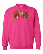 Canada Flowers Crewneck Sweatshirt - Gildan Canada (sewn Internationally) - Unisex