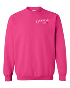 Canadian Gal Left Chest Crewneck Sweatshirt - Gildan Canada (sewn Internationally) - Unisex