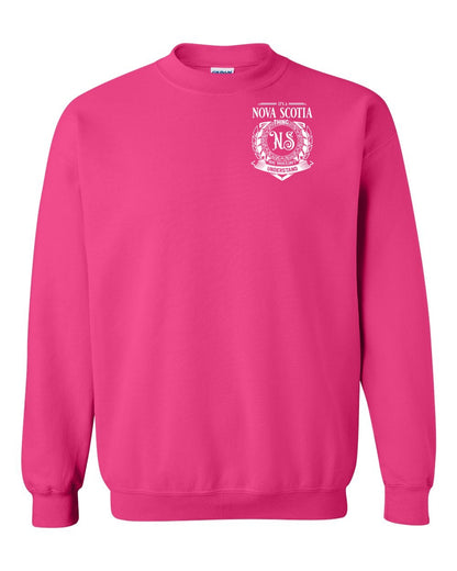 It's  A Nova Scotia Thing Left Chest and Back crew-neck