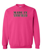 Made In NFLD ( Tartan Lettering) Crewneck Sweatshirt - Unisex
