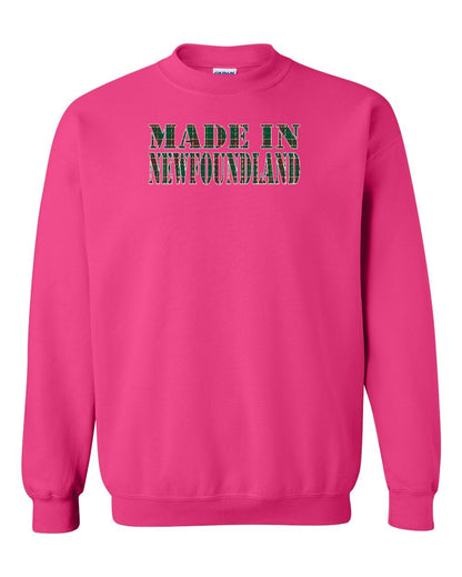 Made In Newfoundland ( Tartan Lettering) Full Crewneck Sweatshirt