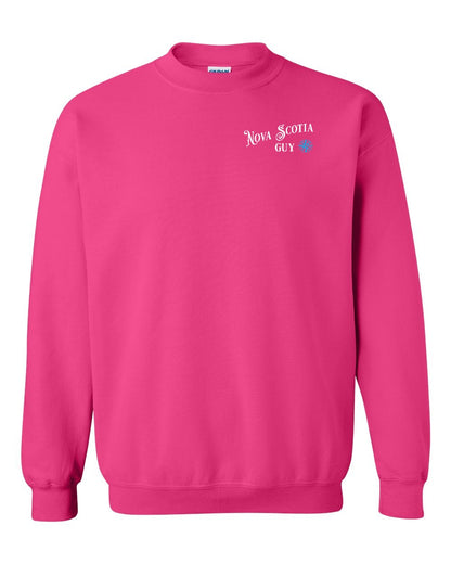 Nova Scotia Guy blue Left Chest crew-neck