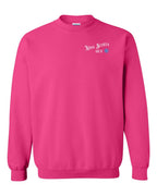NS Guy Blue Left Chest and Back Crewneck Sweatshirt - Unisex