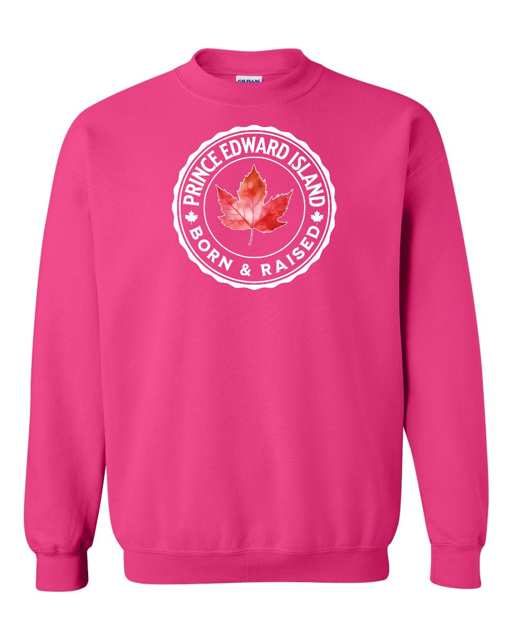 Born and Raised PEI Crewneck Sweatshirt - Gildan Canada (sewn Internationally) - Unisex