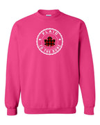 Plaid to the Bone Circle Leaf Crewneck Sweatshirt - Gildan Canada (sewn Internationally) - Unisex