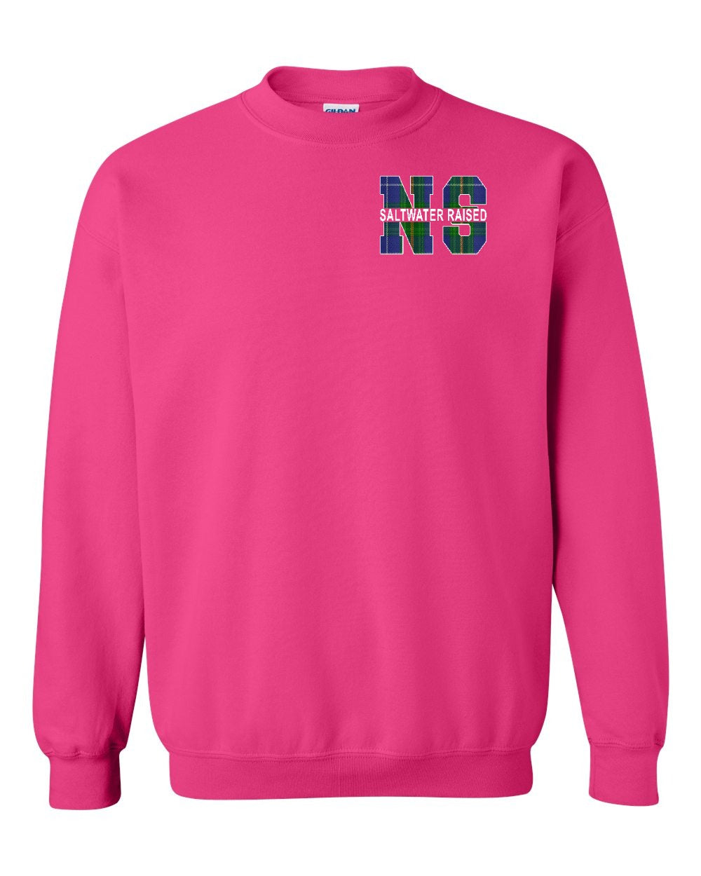 Saltwater Raised Left Chest and Back crew-neck