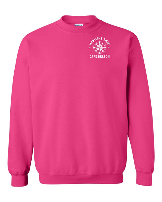 Maritime Swag Cape Breton Compass Left Chest Crewneck Sweatshirt