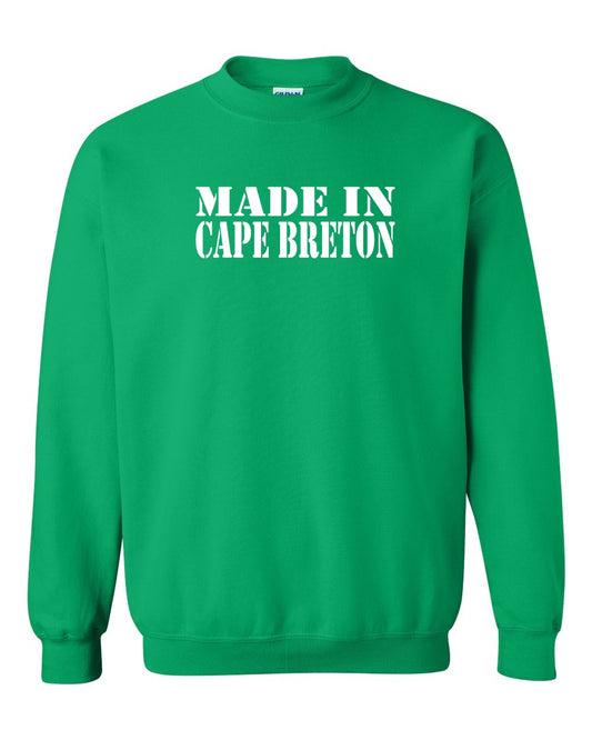 Made In Cape Breton White Full Crewneck Sweatshirt